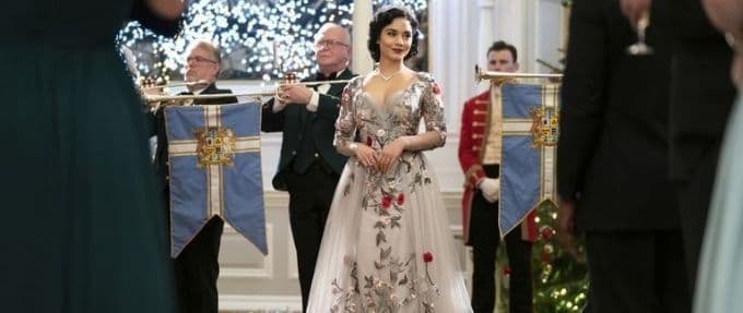 vanessa hudgens in a coronation gown